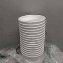 WOUSIWER 16 Pack 6-inch Plastic Planters for Indoor Flower Pots, Heavy Duty and Stylish 6 Inch Plant Pots for Indoor Plants with Drainage Holes and Tray for Plants, Flowers, White