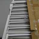 keny 29"-55" Extra Wide Baby Gate, Pressure Mounted No Drilling Dog Gate for Stairs Doorways, Easy Walk Through Safety Gate for Babies or Pets, 30" Tall, White