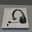 TECKNET Trucker Bluetooth Headset, Trucker Bluetooth Headphones with Microphone AI Noise Canceling Wireless On Ear Headset, Hands Free Wireless Headset for Cell Phone Computer Office Home (Black)