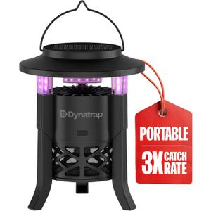Dynatrap Portable Outdoor Bug Trap, 1/4 Acre, UV LED Light, Chemical-Free
Mosquito, Fly, Gnat, Moth, Wasp Trap, Bug Zapper Alternative, Rechargeable Flying Insect Catcher, Cordless/Solar Capability