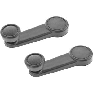 TRQ Window Crank Handle Set Black Compatible with 2000-2011 Ford Focus
