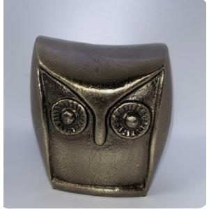 HD Designs Aluminum Owl Gold 4.6 Inches Home Decor Desk Table Shelf Figure