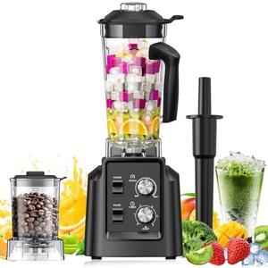 Blenders for Kitchen, Smoothie Blender - Professional Countertop Blender with 68oz Dishwasher-Safe Pitcher, Ice Crusher for Frozen Drinks & Smoothies