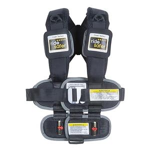 RideSafer - Small Black, Lightweight, Compact, Portable Car Seat - Perfect for Travel and Everyday Child Safety