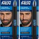 Just for Men 1-Day Beard & Brow Color, Temporary Color for Beard and Eyebrows, For a Fuller, Well-Defined Look, Up to 30 Applications, Darkest Brown/Black (Pack of 2)