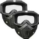 Airsoft Mask Full Face, Paintball Mask, Tactical Mask, Motorcycle Helmet Goggles with Removable Face Mask for Men Women (