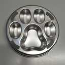 Slow Feeder Dog Bowl for Fast Eating Dogs Stainless Steel 8.2" with Non-Slip Base, Raised Obstacle Slow Down Eating for Dogs, Reduces Bloat & Indigestion, Dishwasher Safe