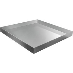 Washing Machine Pan,28''x30''x2.5'' Heavy Duty 304 Stainless Steel Washing Machine Drain Pan,Washer Tray for Floor Protection,Compact Washer Drip Tray No Hole