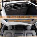 for Tesla Model Y Dog Barrier Adjustable Large Pet Protective Barrier Anti-bite Heavy-Duty Metal Stainless Steel for Dog Travel Accessories 2021 2022 2023 2024