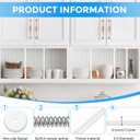 6 Pack Spring Tension Curtain Rod 8 to 12.5 Inch, DIY Mini Tension Rods No Drill for Slim Window Cupboard Closet Sidelights, White