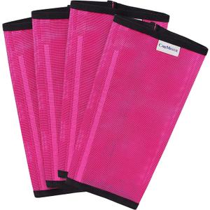 Fine Mesh Fly Boots Loose Fitting & Non-Slip Horse Fly Leggings No More Horsefly Nuisance Greatly Reduce Stomping Breathable with Natural Air Flow (Set of 4) (Mini, Magenta)
