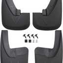 Mud Flaps Compatible with Dodge Ram 2009-2018 1500 2500 3500 & 2019-2024 Ram 1500 Classic with OEM Fender Flares Custom Front and Rear Mud Guard Set (4pccs- Set)