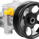 Power Steering Pump with Pulley Compatible with Subaru Impreza H4 2.0L 2.5L - 2008 2009 2010 2011 2012, Forester H4 2.5L - 2009 2010, Replacement for 34430-FG011, 34430-FG020