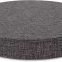 Tromlycs 14 Inch Round Bar Stool Cushion Non-Slip Foam Seat Pad Removable Cover for Circle Chairs (14x14 Inches, Gray)