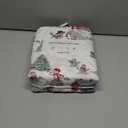 Great Bay Home Twin Size Microfiber Sheet Set - Lodge Decor 3-Piece Bed Sheets - Ultra-Soft and Smooth Brushed Microfiber Woodland Decor Bedding (Winter Wonderland)