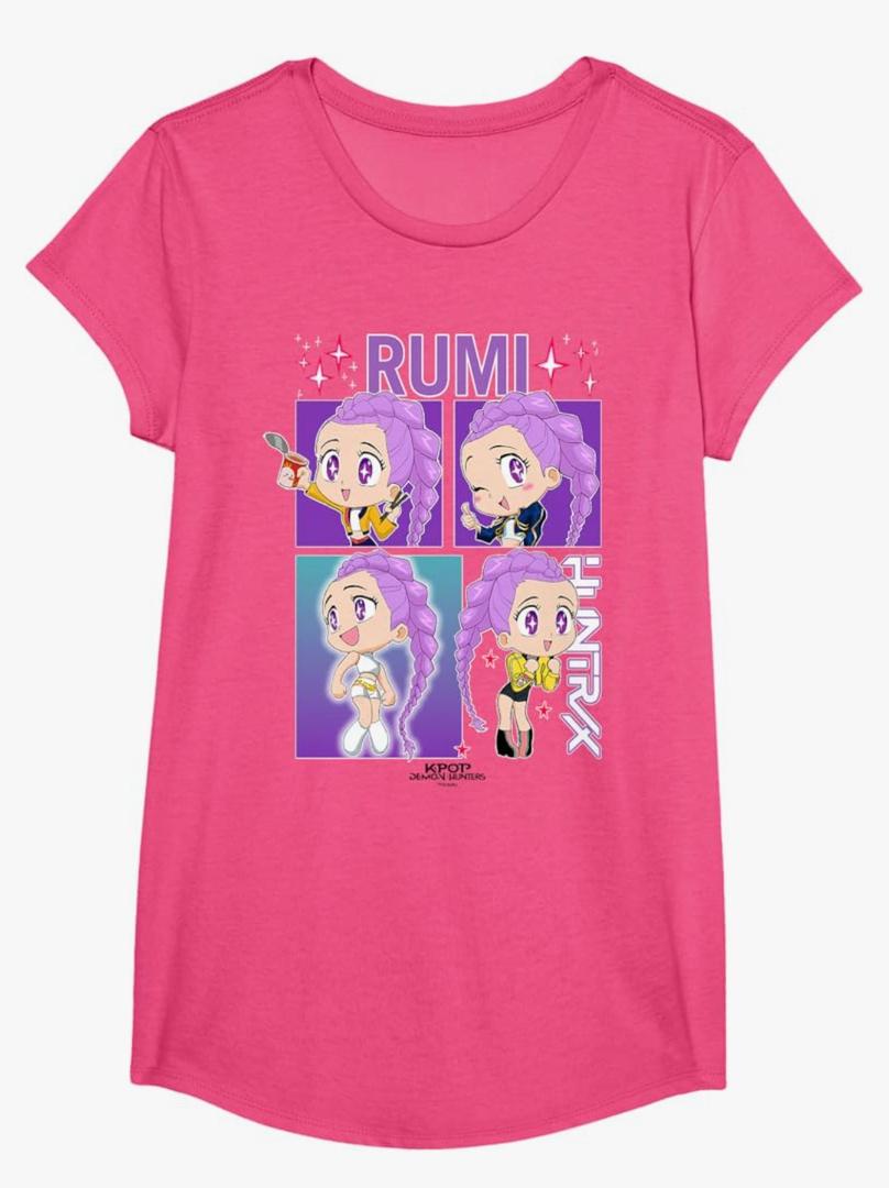 Kpop Demon Hunters Rumi Officially Licensed T-Shirt Extra Small (Girls)