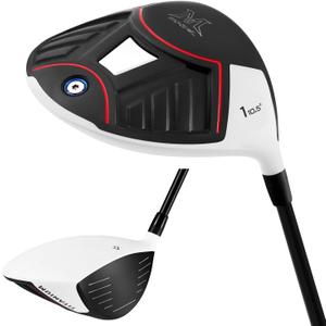 MAZEL Titanium Golf Drivers for Men,Right Handed,460CC (White Black, Graphite,10.5)
