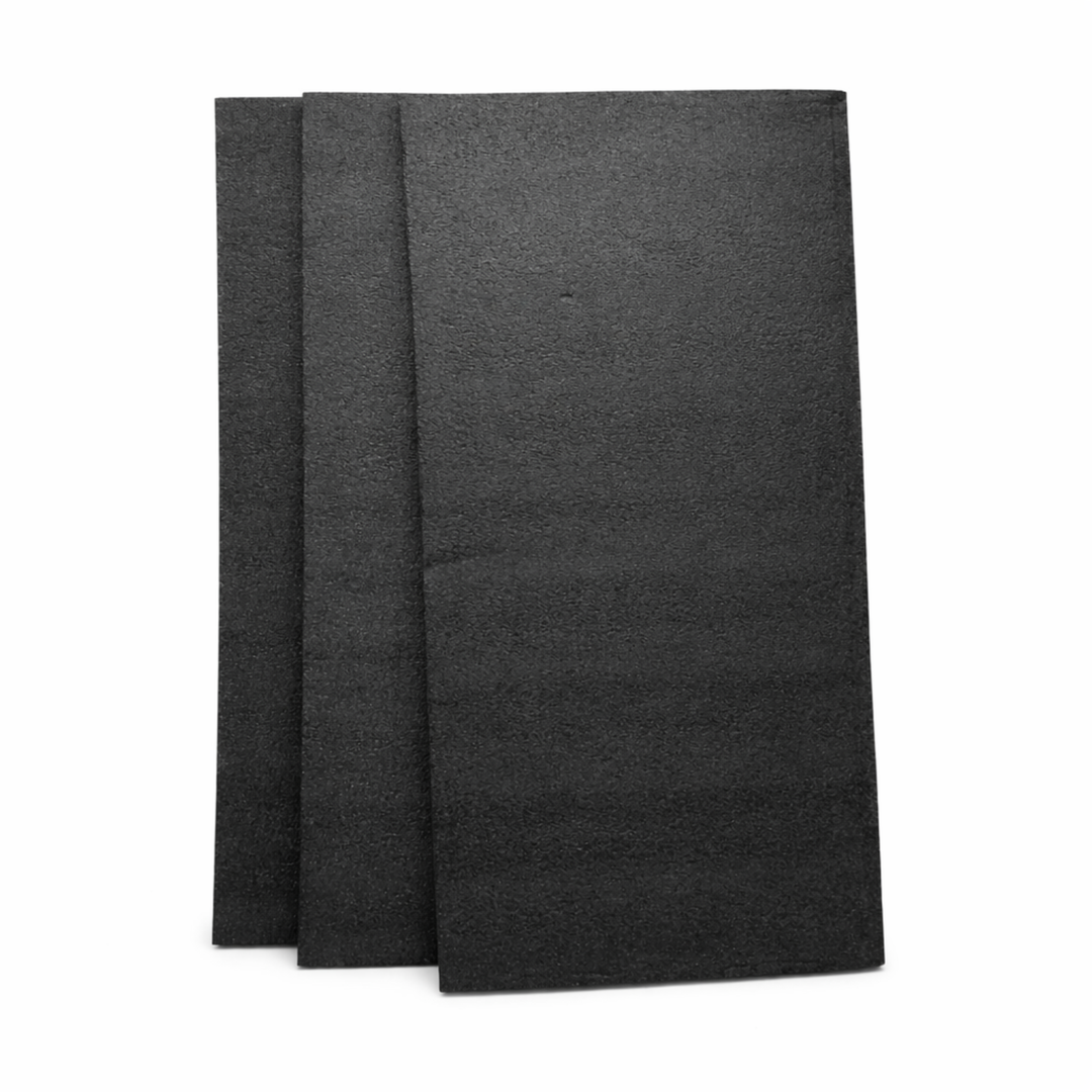 ONREVA Tool Box Foam 40x20x1 inch 3-Pack, Foam Inserts for Cases, Polyethylene Storage Sheets for Toolbox Hard Case, Tool Shadow Insert, Kaizen Organizer Sheet, Black