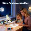 Drawing Robot for Kids, Montessori Learning Drawing Machine with 200 Cards, Smart Educational Painting Toy for 3 4 5 6 7 8 Year Old Boys Girls Birthday Party Gift- (Penguin)