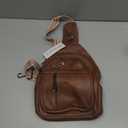 LATMAP 7L Sling Bag For Women Men Backpack Fanny Pack Crossbody Chest Travel Shoulder Belt Bags Purse Handbag PU Leather