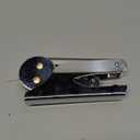 CRASPIRE Cross Embossed Stamp Flower Book Ex Libris Library 1.6in Stainless Steel Seal Stamper Hand Held Embosser Bookish Teacher Notary for Graduation Gift Envelopes Wedding Invitation Paper Napkin