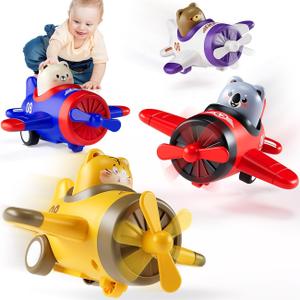 Airplane Toys for Toddlers 1-3: Press and Go Cars Toys for 1 2 Year Old Boy - Christmas Birthday Gifts for 1 2 3 Year Old Boys Girls Toddler Toys Age 1-2
