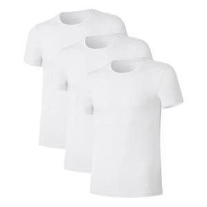 COLORFULLEAF Men's Bamboo Undershirts Regular Fit V Neck T-Shirts Short Sleeve Crew Neck Tees 3 Pack S