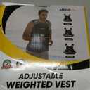APEXUP Adjustable Weighted Vest, 20-32lb Vest with 6 Ironsand Weights and Large Pocket, Weight Vest for Men Women Strength Training, Running, Walking