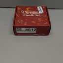 Azulfra Christmas Scented Candles Gift Set - Holiday Soy Wax Candles with Festive Scents - Christmas Tree, Fireplace, Cinnamon, Mulled Wine - Great Gifts for Women, Home Decor, 4 Pack