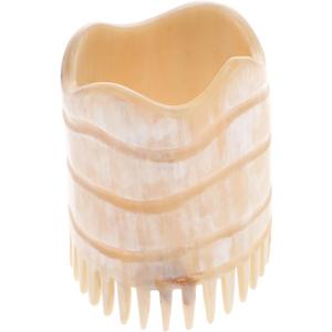 IMIKEYA Yak Horn Scalp Massage Comb Fine Teeth Hair Shampoo Brush 2.75 Inch | Lightweight Hair Cleansing Comb for Shampooing Scalp Care and Travel Use