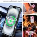 OOK Magnetic for iPhone 16 Case Pink Flower Cute Design [Compatible with MagSafe] Hard PC+Soft TPU Bumper Anti-Slip Ultra Thin Case, Pink Flower