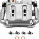 Front Brake Caliper Assembly with Bracket Compatible with 2005-2012 Ford F-250 (F-350) Super Duty [Note: with Single Rear Wheels (SRW)]|Front Passenger Brake Calipers| Calipers for 18-B5022