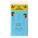 Plastic Tablecloths Disposable Plastic Table Covers Cloths BBQ Picnic Birthday Wedding Parties Tablecloth Waterproof Oil-Proof Light Weight Light Blue Covers 54 x 108 in, 9 pcs ( White, Blue, Red)