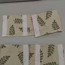 Linen French Door Curtains Set of 2, Elegant Country Style Olive Leaf Front Door Curtain Dual Rod Pocket Tiebacks Included, 54" W x 72" L