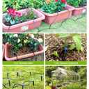 HIRALIY 50ft Drip Irrigation Kit Plant Watering System 8x5mm Blank Distribution Tubing DIY Automatic Irrigation Equipment Set for Garden Greenhouse Flower Bed Patio Lawn