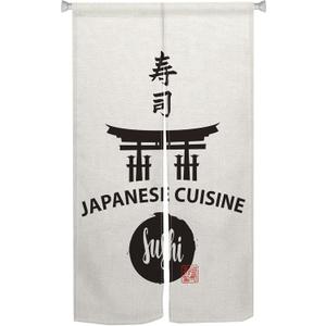 Long Japanese Noren Doorway Curtain Japanese Cuisine Printed Window Treatment Door Tapestry Door Curtain Polyester for Ukiyoe Room Divider Home Kitchen Gifts Decorations,33.5"x 70.9"