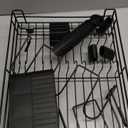 Dish Drying Rack Over the Sink Expandable In Small Black Drainer Dry for Kitchen Counter, Metal Stainless Steel Compact Dishes Drain with Tray, Space Saving Extendable Modern Plate Strainer Holder