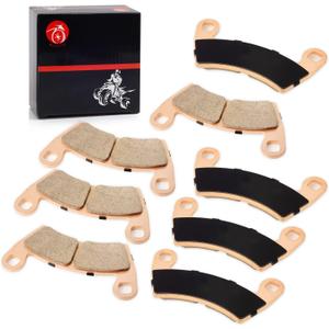 Front & Rear Sintered Brake Pads Kit Compatible with Polaris RZR XP 1000 2014-2022 RZR XP 4 1000 2014-2021 (NO-Premium Edition)