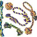 Puppy Teething Toys for Small Dogs, 5 Pack Cotton Puppy Dog Rope Toy for Small Dogs, Durable Dog Chew Toys for Aggressive Chewers Small Breed, Interactive Tug of War Puppy Toys to Keep Them Busy