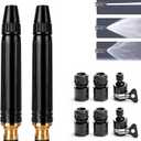 2-Pack High Pressure Water Hose Nozzle, Heavy Duty Adjustable Twist Hose Nozzle Jet Sweeper Nozzle, Pressure Washer Hose Attachment, Jet Sweeper Spray Nozzle for Garden, Lawn, Patio Cleaning