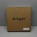 Artgar Spring Wreaths for Front Door - 26 Inch Spring Summer Front Door Wreath, Artificial Paper Flower Wreath for Indoor Outdoor Home Door Wall Window Wedding Background Decor (Yellow)
