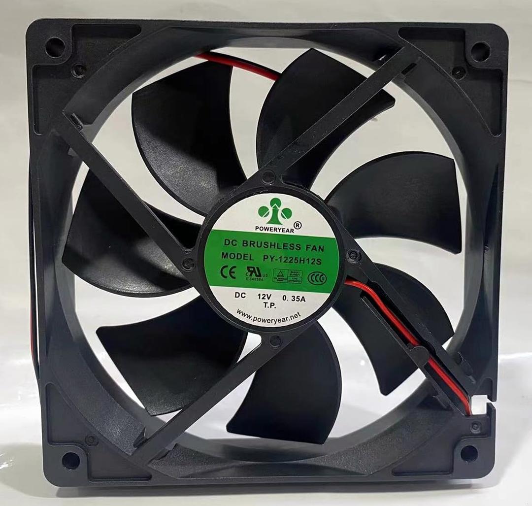 PY-1225H12S Ice Maker Fan PY-1225H12S DC Fan PY-1225H12S DC12V 0.35A 12CM 12025mm 2-Wire Cooling Fan