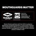 Double Braces Strapless Mouth Guard, Fangs, Adult