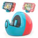 HEIYING Switch Charging Dock for Nintendo Switch/Lite/OLED,Portable Carrying Charging Station with Classic Colors Neon Blue & Neon Red