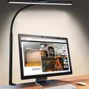 ACNCTOP Desk Lamp for Office Home - Eye-Caring Architect Task Lamp 25 Lighting Modes Adjustable LED Desk Lamp Flexible Gooseneck Clamp Light for Workbench Drafting Reading Study