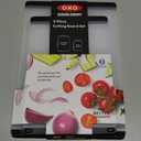 OXO Good Grips 2-Piece Plastic Cutting Board Set (Pack of 1),Clear