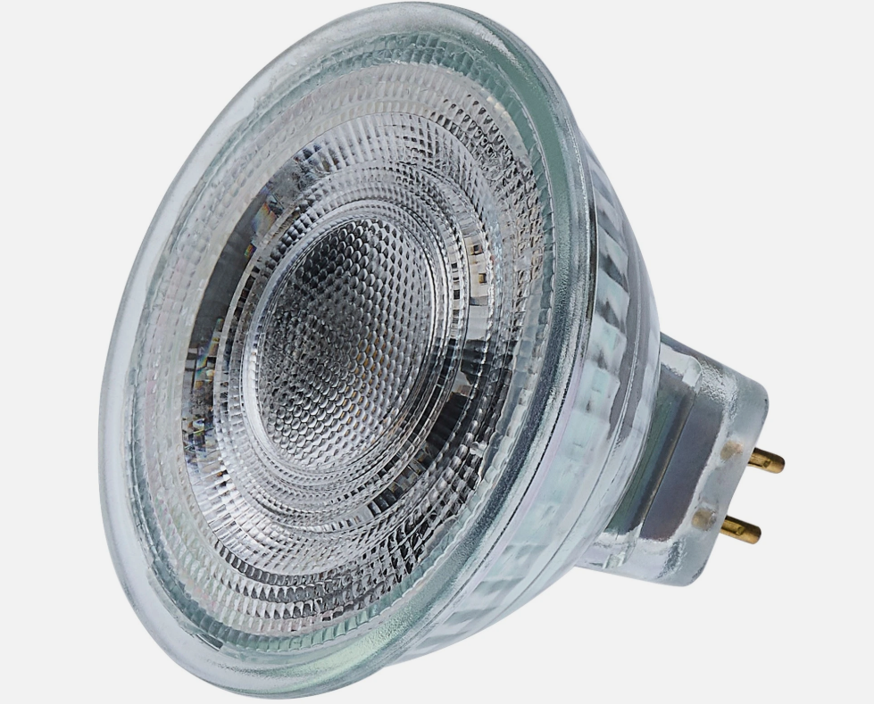 Satco Lighting S12360 5.5 Watt Dimmable MR16 GU5.3 LED Bulb- 500 - Clear, 6 Pieces