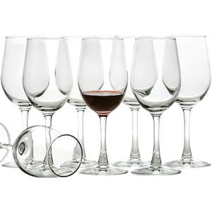 C CREST Elegant 11.2oz Red Wine Glasses for Party, Wedding- Set of 8