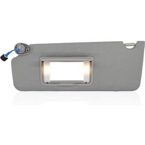 Left Drvier Side Sun Visor Fit for Honda Pilot 2017-2022, Honda Ridgeline 2018-2023 Replaces# 83280-TG7-A12ZB (Gray)