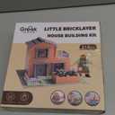 Mini House Building Kit for Kids Age 8+ - Block Building Toys with Real Mini Bricks, STEM Creative Gifts for Boys Girls- DIY Tiny House Construction Set